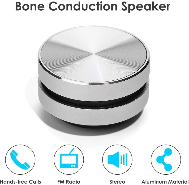 Mini Caixa de Som Bluetooth com Condução Óssea – Portátil, Sem Fio e com Áudio Estéreo