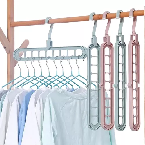 Cabides Magico 9 Furos Multi-dobrável Organizador